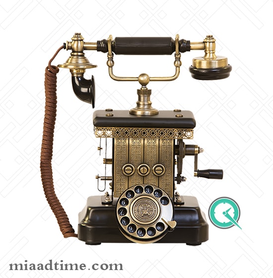 تلفن طرح قدیمی با شماره گیر چرخشی 1923
