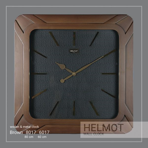  ساعت دیواری چوبی مدل هلموت، ساعت دیواری مدرن در دو سایز، بدنه چوب، موتور ساخت تایوان، ساعت دیواری طرح ساده و در عین حال بی نظیر، سایز 80 | کد 8017