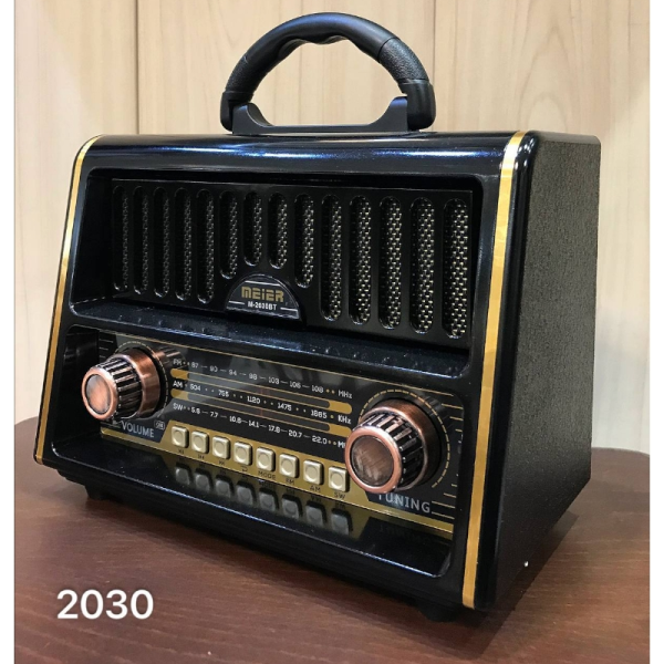رادیو کلاسیک مدل 2030، رادیو نوستالژی قابلیت گیرندگی 3 موج رادیو FM,AM و SW3 ، پخش موسیقی و فایل‌های MP3، اتصال از طریق بلوتوث، اتصال فلش مموری USB، قابلیت اتصال AUX، رنگ مشکی