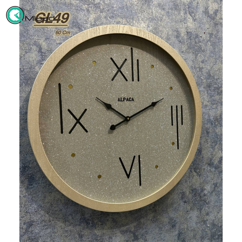  ساعت دیواری چوبی آلپاکا Alpaca کد GL49