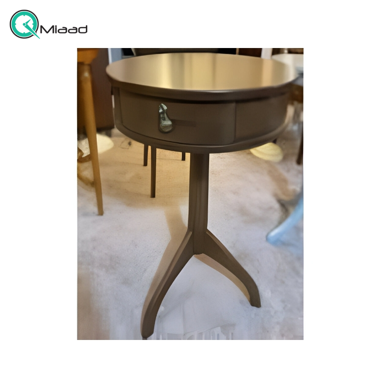 میز خاطره کشوخور چوبی گرد مدل M203