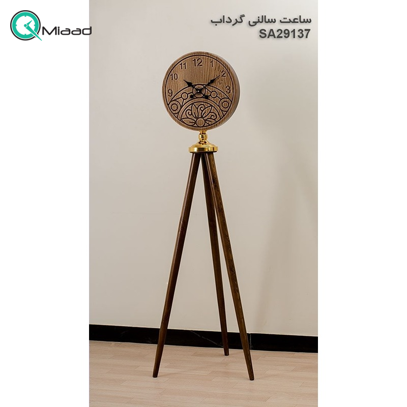 ساعت ایستاده چوبی مدل گرداب کد SA29137