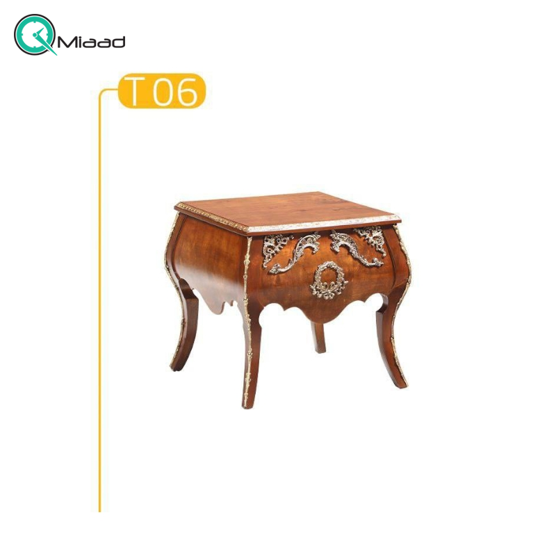 میز عسلی کد T06 رنگ قهوه ای