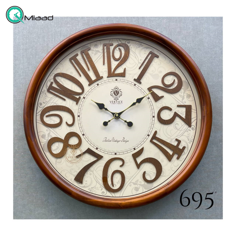 ساعت دیواری چوبی ورتیج مدل 695