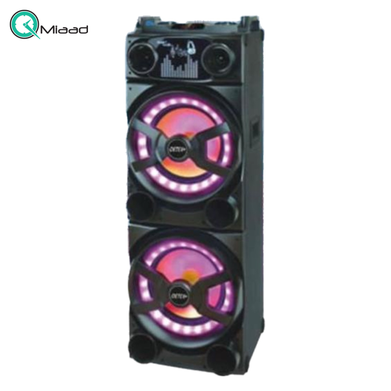 اسپیکر بلوتوث دیتکس پلاس 9000، قابلیت پشتیبانی از کارتهای حافظه، دارای 2 سابووفر، اقلام همراه بلندگو ریموت کنترل میکروفن، پشتیبانی از بلوتوث  خرید اسپیکر بلوتوثی