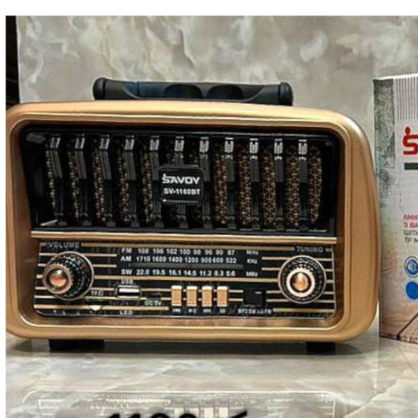 رادیو کلاسیک شارژی کوچک مدل 1160، رادیو طرح قدیمی سایز کوچک با قابلیت های بلوتوث / رادیو و پورت USB