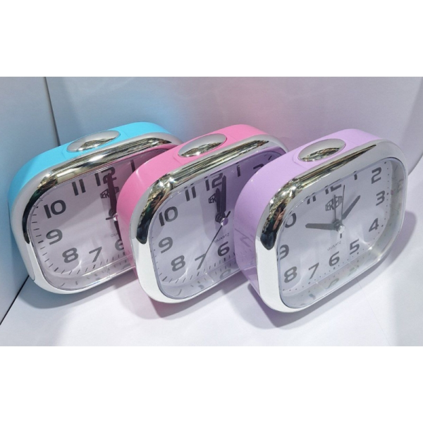 ساعت رومیزی مدل 1604، ساعت رومیز زنگ دار، مجهز به موتور آرامگرد و رنگ بندی جور