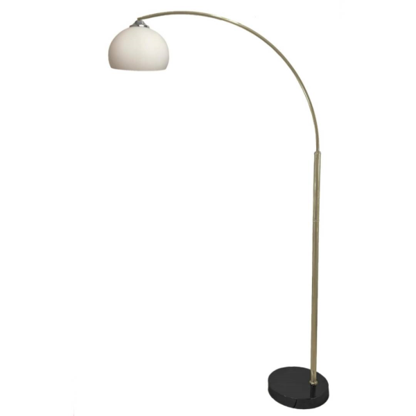 آباژور سالنی مدل 173 با کلاهک گلس، آباژور ایستاده مدرن و ظریف با پایه آهنی، دارای 1 سرپیچ و تنوع رنگ بندی با آبکاری فورتیک، فوق العاده با کیفیت، رنگ نقره ای طرح جدید