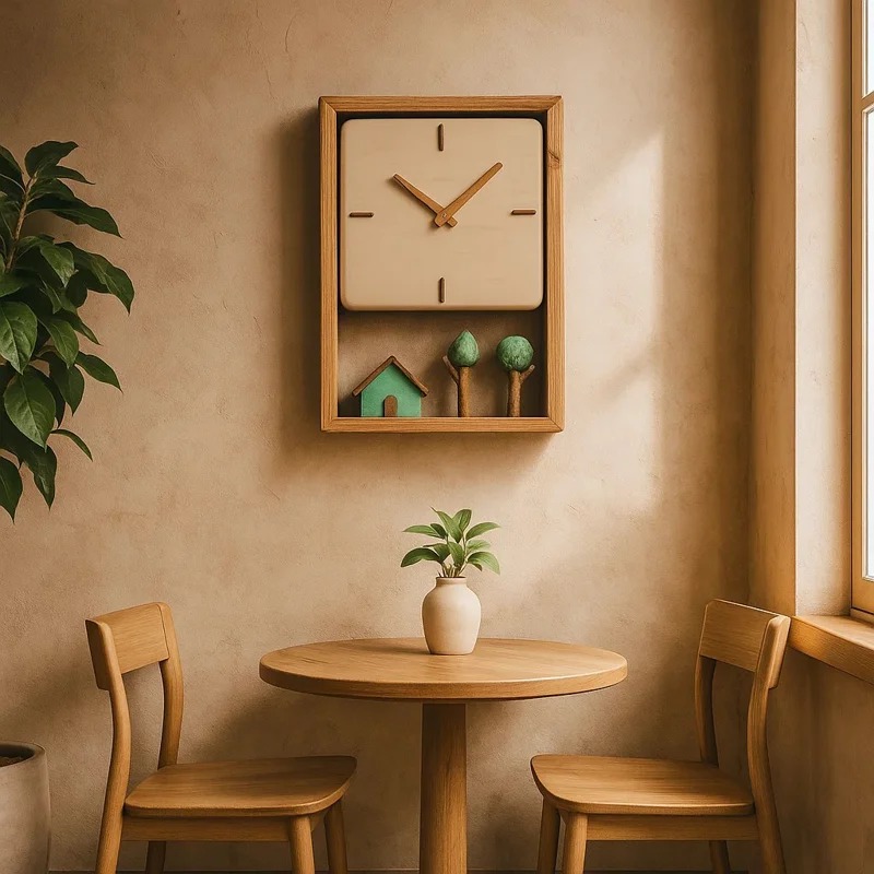 &nbsp; ساعت دیواری چوبی دست ساز مدل 113&nbsp;&nbsp;