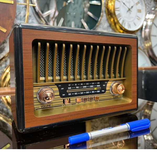 رادیو کلاسیک مدل 1916، رادیو شارژی قابل حمل با قابلیت های فوق العاده،ق ابلیت نصب فلش مموری و USB، پشتیبانی از بلوتوث، دارای صدای استریو و با کیفیت