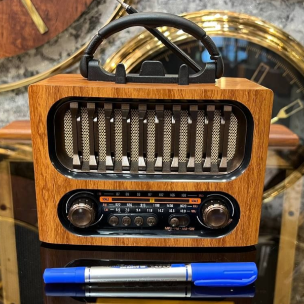 رادیو کلاسیک مدل 1930، رادیو شارژی قابل حمل با قابلیت های فوق العاده،ق ابلیت نصب فلش مموری و USB، پشتیبانی از بلوتوث، دارای صدای استریو و با کیفیت