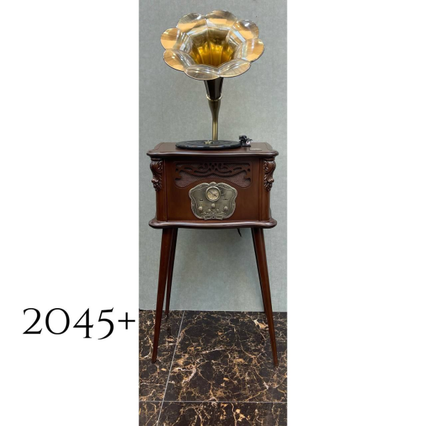 گرامافون رومیزی پایه دار مدل +2045