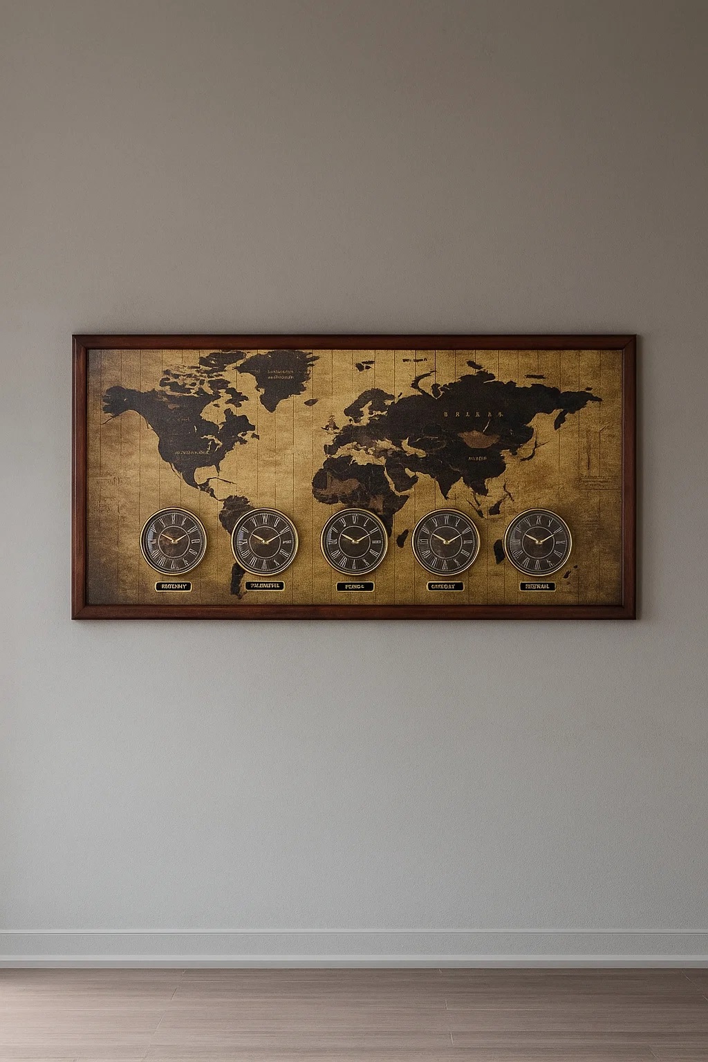 ساعت دیواری چند زمانه شوبرت مدل 6061