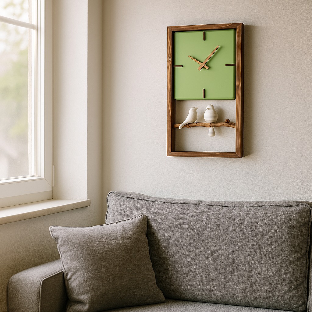 ساعت دیواری چوبی مینیمال | دست ساز و شیک کد 181