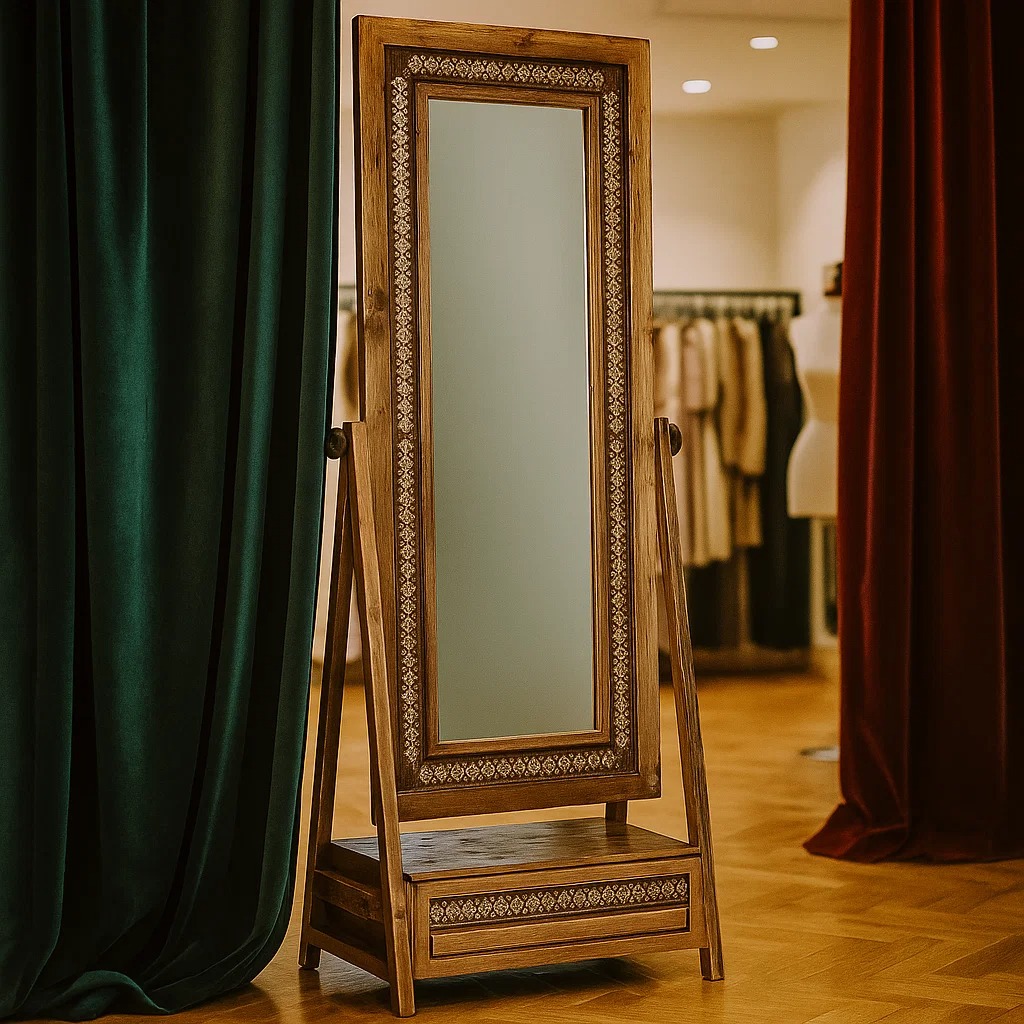 آینه چاتمه کشودار معرق مدل AY03082