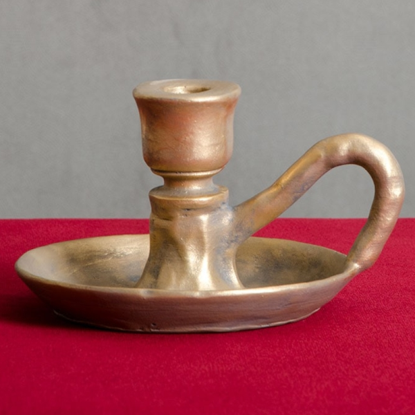 جاشمعی طرح نعلبکی مدل JRM0033، جا شمعی طرح نعلبکی و ترکیب رنگ متفاوت، رنگ آنتیک