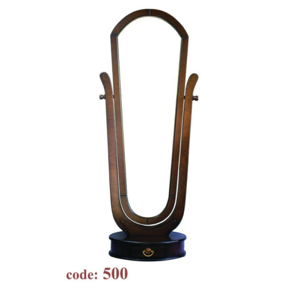 آینه کشو دار تمام چوب مدل 500، آینه قدی تمام چوب بسیار زیبا با متریال چوب و آینه درجه یک، بسته بندی ارسال بسیار مقاوم با ضربه گیر فراوان، دارای یک کشو چوبی