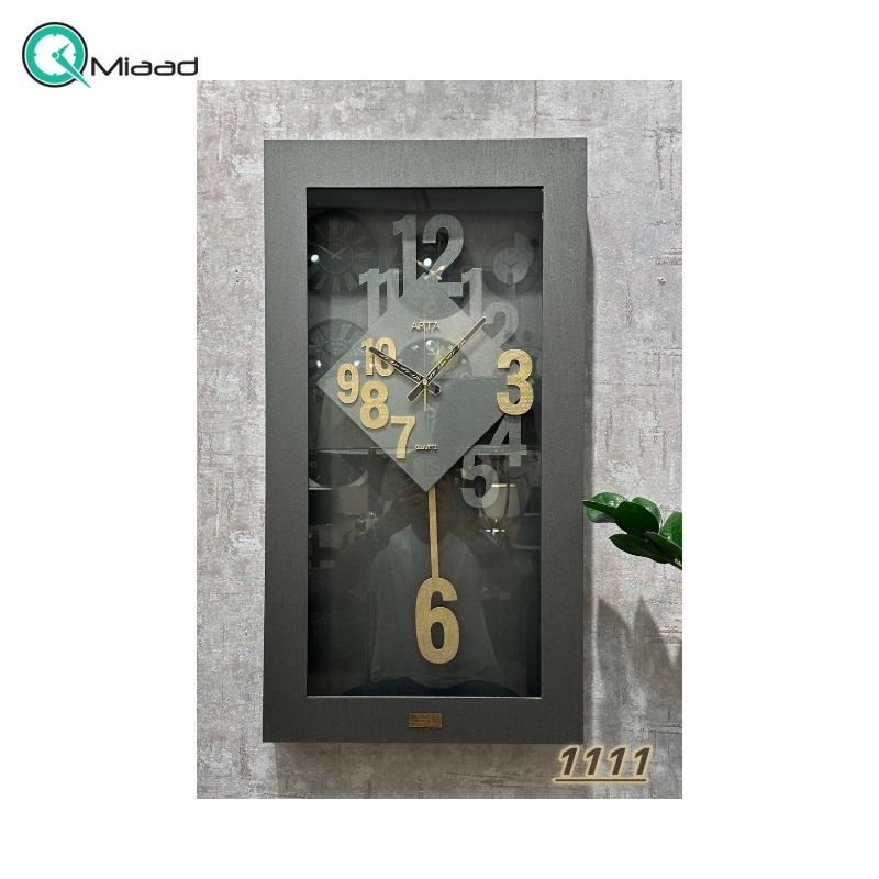 ساعت دیواری آرتا Arta کد 1111 رنگ طوسی