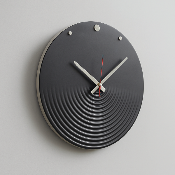 ساعت دیواری بتنی مدل 1490 رنگ مشکی