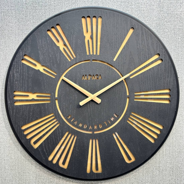 ساعت دیواری مدل SO10، ساعت دیواری سایز 60 با طراحی ساده و مینیمال، متریال MDF ساعت، دارای موتور آرامگرد و دو سال ضمانت