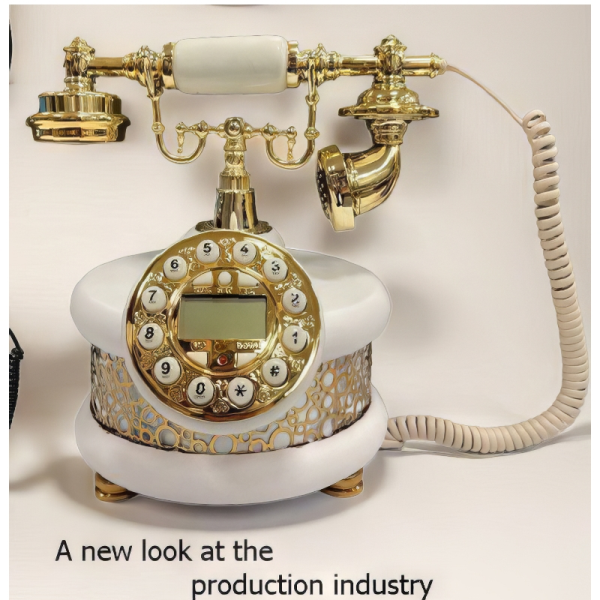  تلفن رومیزی آرتمیس مدل 1030، خرید تلفن رومیزی آرتمیس 1030، آیفن دار، متریال چوبی تلفن و همچنین دارای کالر آیدی، رنگ سفید