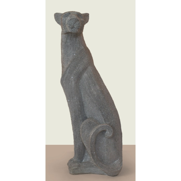 مجسمه چیتا نقره ای مدل MO16092