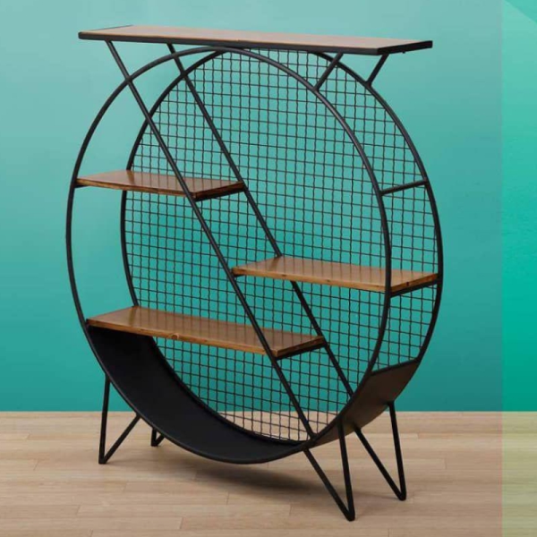 طبقه میکس گرد مدل MXTB29004، طبقه چوبی برای نگهداری وسایل مختلف، طراحی شده به صورت دایره ای شکل، مناسب هر فضایی