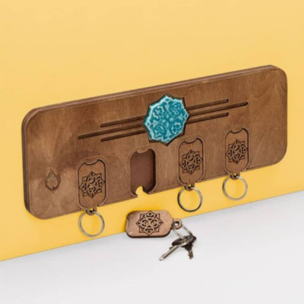 جاسویچی مستطیل مدل شمس کد JA20081، جاسویچی طرح سنتی مدل عباسی سایز 32x12 با طراحی اصیل و کلاسیک چوبی و طرح های سنتی روی بدنه