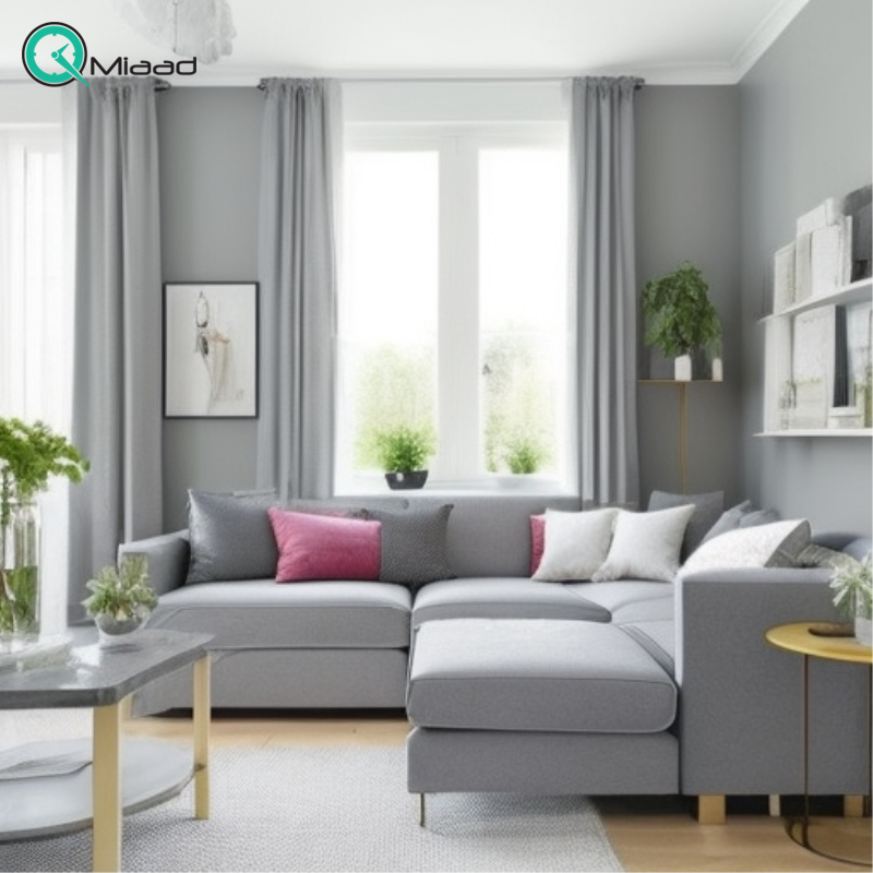 ترکیب رنگ طوسی با رنگ‌های مکمل