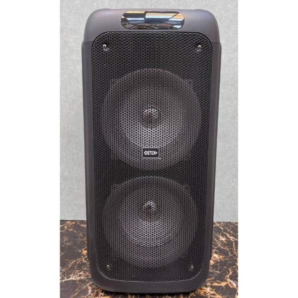 اسپیکر بلوتوث دتکس پلاس 9600، اسپیکر بلوتوثی با قابلیت کنترل باس، دارای ریموت کنترل میکروفن شارژر، دارای پنل حرفه ای تنظیم صدا، قابلیت اتصال به دو دستگاه به صورت همزمان