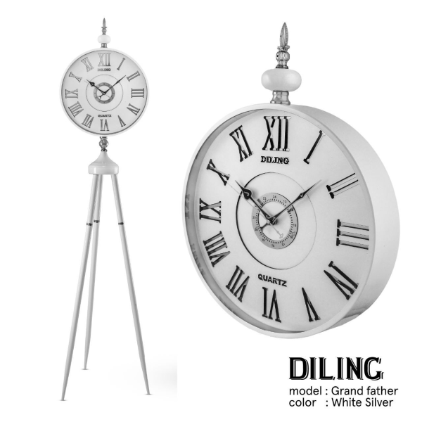ساعت ایستاده و سالنی فلزی برند دیلینگ