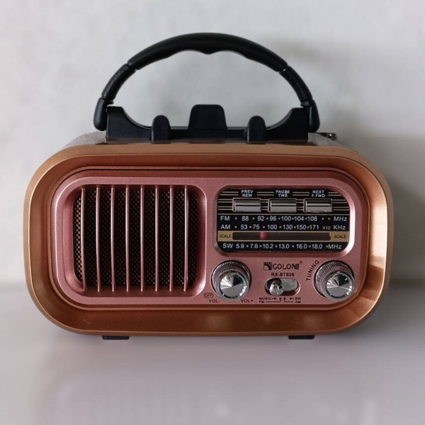 رادیو کلاسیک مدل 628، رادیو شارژی قابل حمل با قابلیت های فوق العاده،قابلیت نصب فلش مموری و USB، پشتیبانی از بلوتوث، دارای صدای استریو و با کیفیت