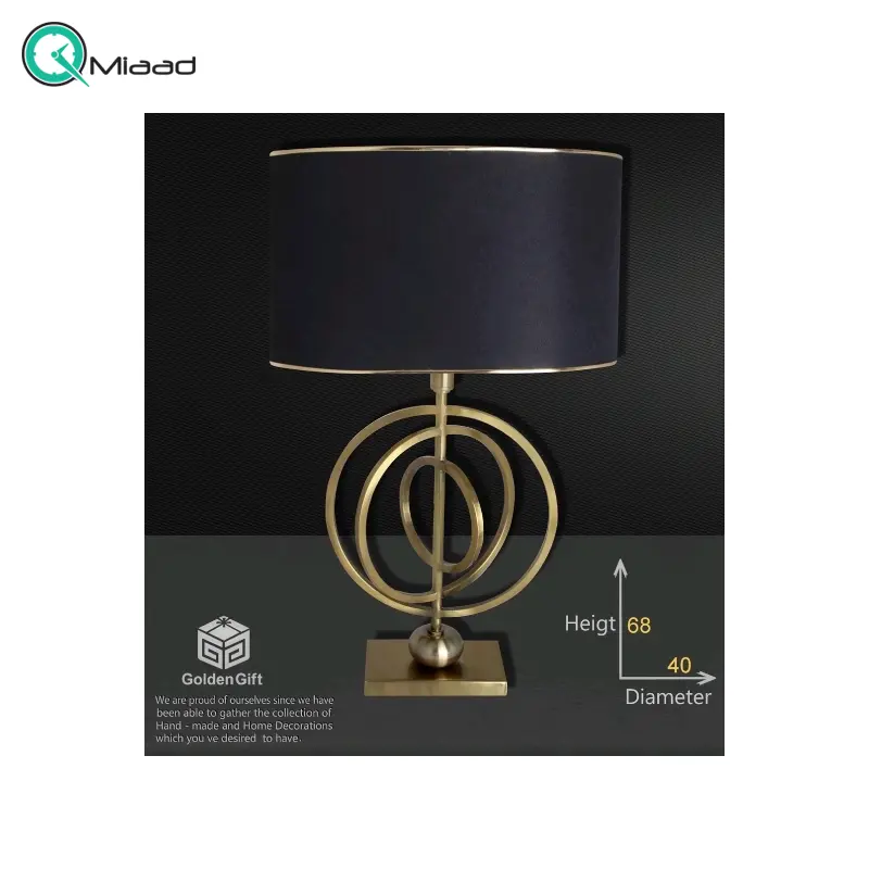 آباژور رومیزی مدرن مدل 805 رنگ طلایی