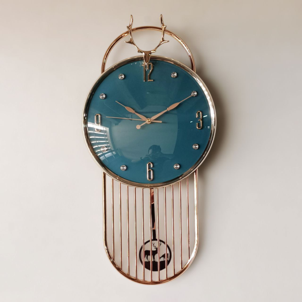 ساعت دیواری گوتن Guten مدل گوزن کد 9003| ساعت دیواری با طراحی مدرن و ظریف، صفحه ساعت با طراحی مینیمال