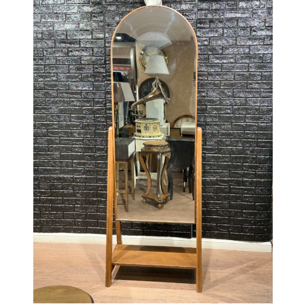 آینه ایستاده برند هاردی مدل 607، آینه بسیار زیبا و درجه یک با متریال تمام چوب بدنه، سایز 175x78 سانتی متر