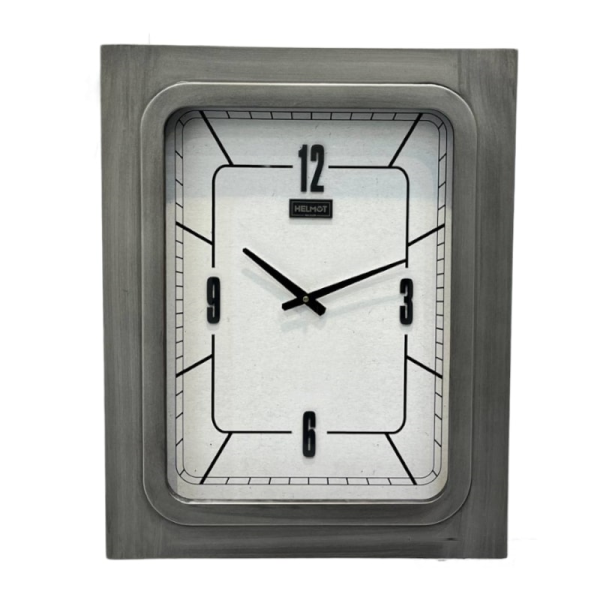 ساعت دیواری چوبی هلموت مدل مستطیلی شکل 7025