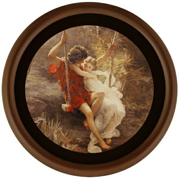 تابلو فریم سنگی ورق طلا مدل FWSBR-64x64-B4