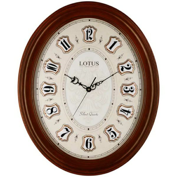 ساعت دیواری چوبی لوتوس مدل 010