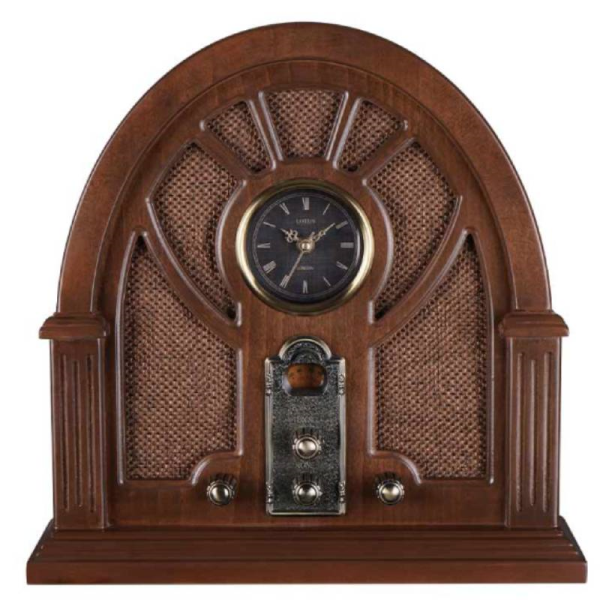 رادیو ساعت لوتوس پاندورا مدل 9796، رادیو خلاقانه به همراه ساعت کوچک با قابلیت گیرندگی 3 موج رادیو FM,AM و SW3 ، پخش موسیقی و فایل‌های MP3، اتصال از طریق بلوتوث، اتصال فلش مموری USB، قابلیت اتصال AUX