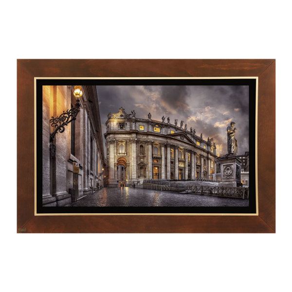 تابلو نقاشی چوبی لوتوس مدل کلیسا سن پیتر واتیکان