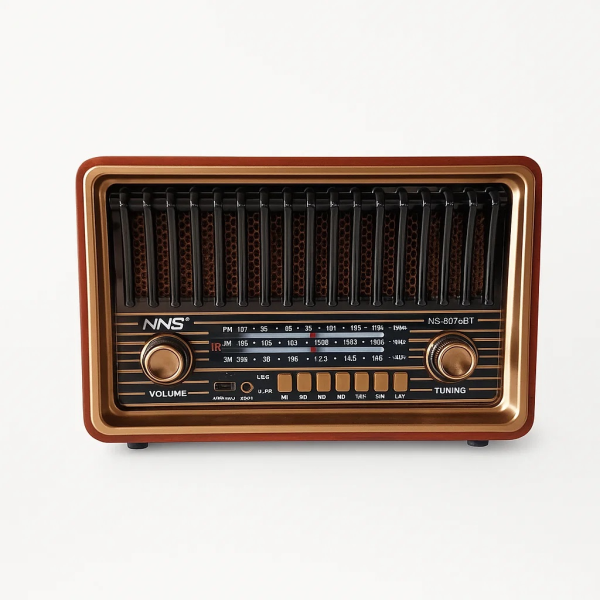 رادیو کلاسیک مدل 8075، رادیو شارژی قابل حمل با امکانات بروز