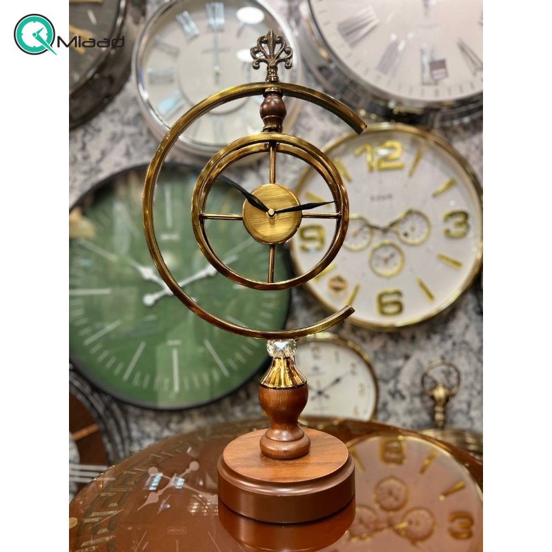 ساعت رومیزی شوبرت مدل 4012 رنگ طلایی