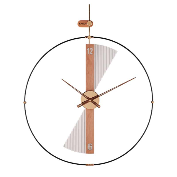 ساعت دیواری مدرن لاکوی کد WMC-15012 رنگ سفید