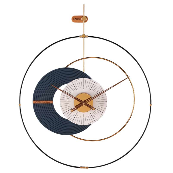 ساعت دیواری مدرن لاکوی کد WMC-15018 رنگ آبی