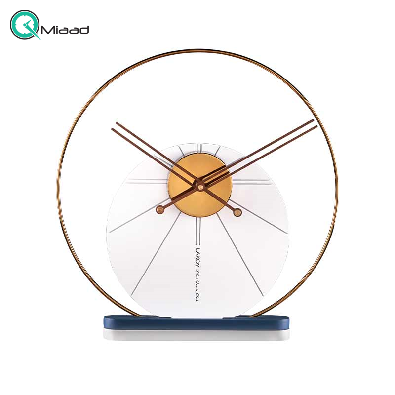 ساعت رومیزی فلزی لاکوی مدل WMT-1530 رنگ سفید