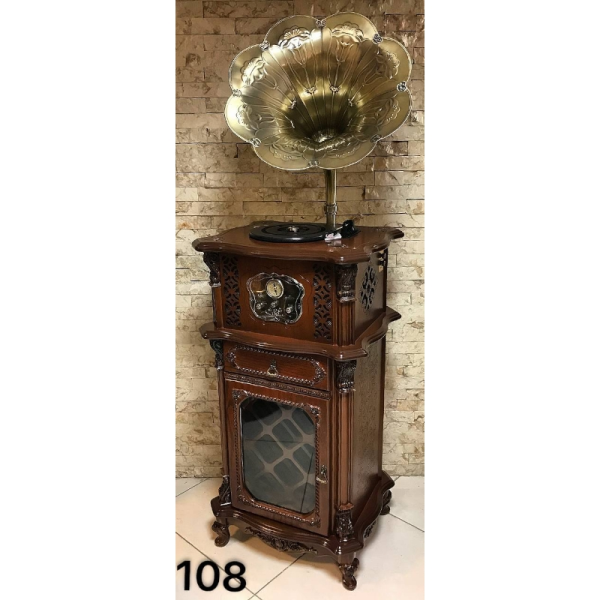 گرامافون ایستاده نیمه فول والتر مدل 108 شیپور فلز