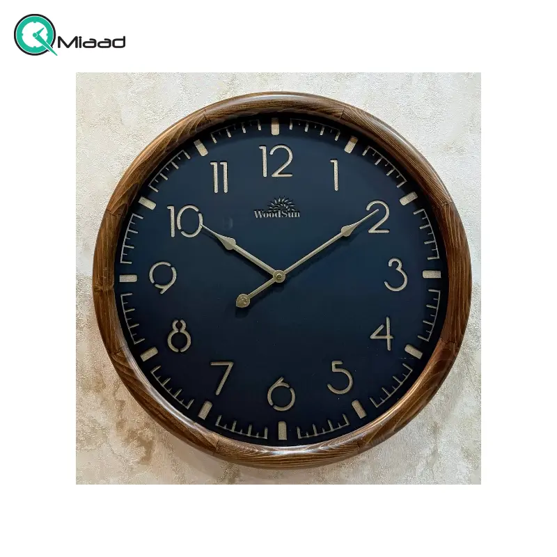 ساعت دیواری چوبی وودسان مدل استکهلم سایز 60