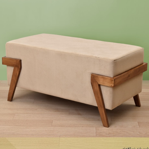 صندلی دو نشین بلند مدل SN24033، صندلی مینیمال و بلند بسیار زیبا مدل دو نشین، رنگ نسکافه ای