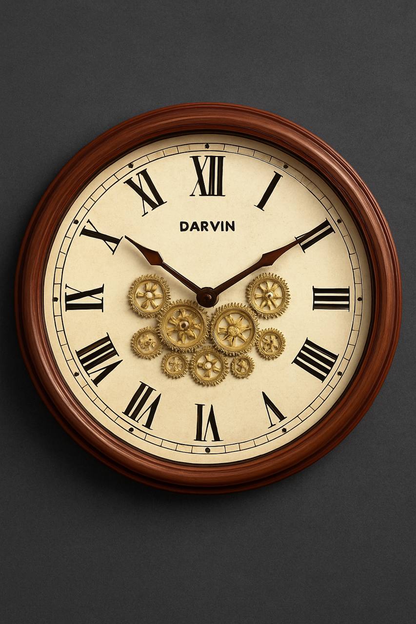 ساعت دیواری چوبی داروین مدل ۷۳۰۵