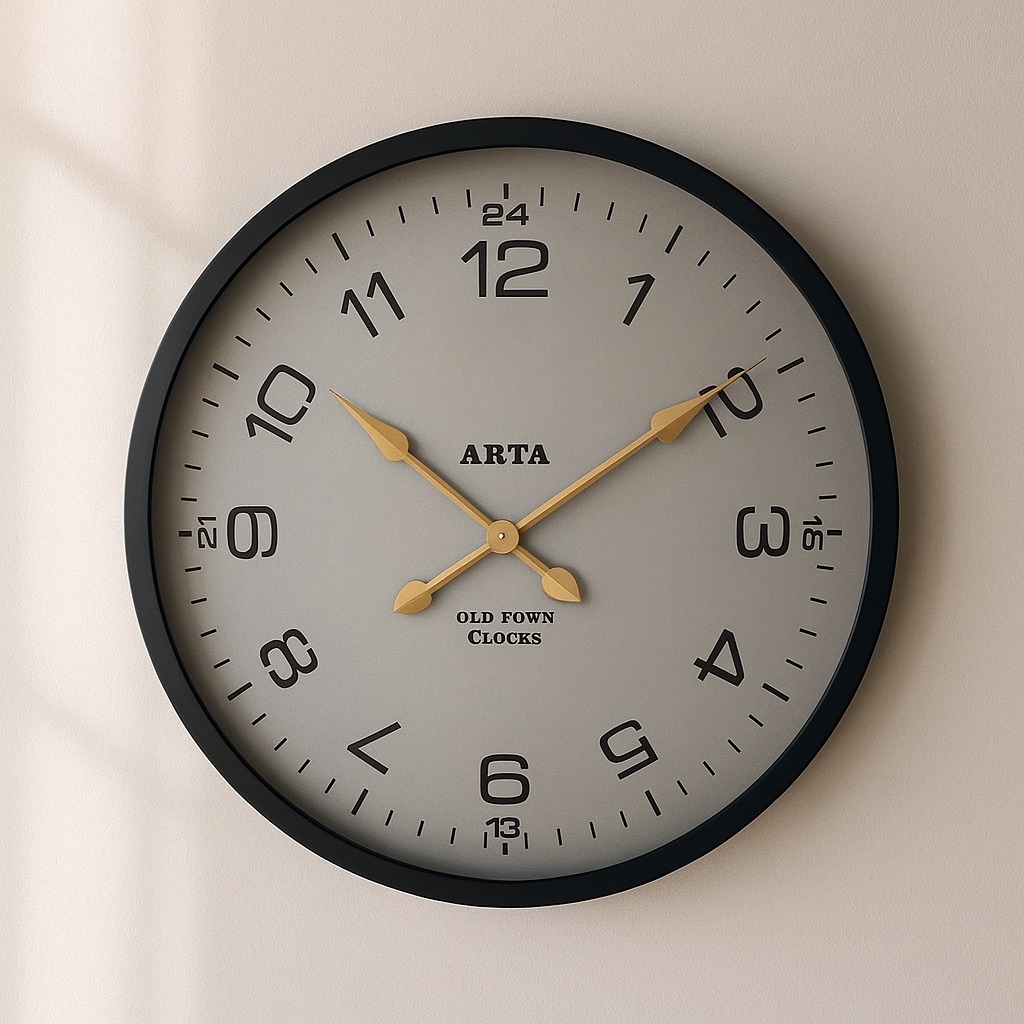 ساعت دیواری چوبی HDF مدل cA1 سایز ۷۰ سانت با موتور تایوان